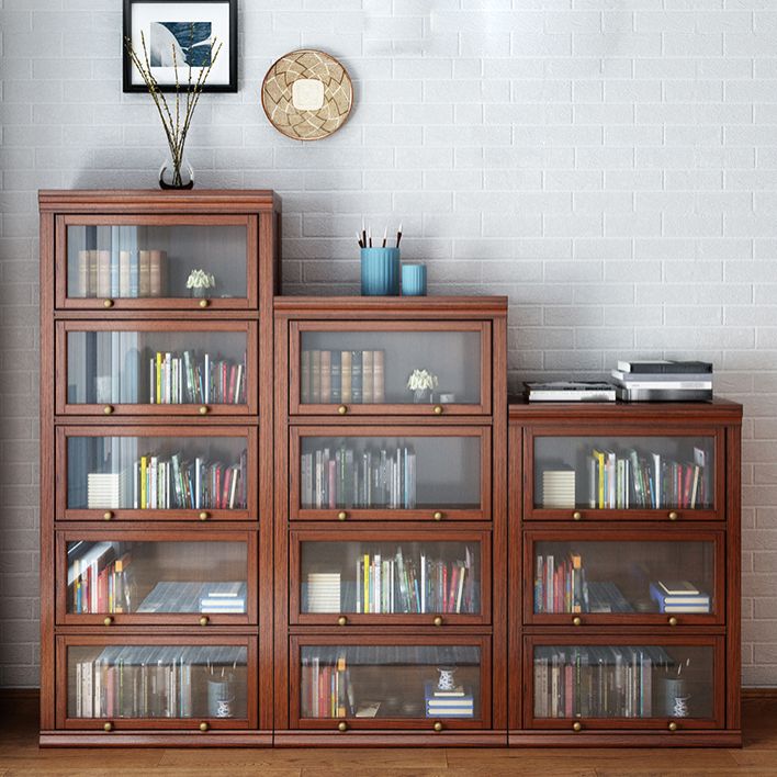 Wooden Closed Back Standard Bookcase Contemporary Style Bookshelf for Home Office Clearhalo 'Bookcases' 'furn' 'furn_bookcases' 'Furniture' 'furniture_bookcases' 'Office Furniture' 1200x1200_62f7bef8-4168-442e-9e1f-39ab99a56696