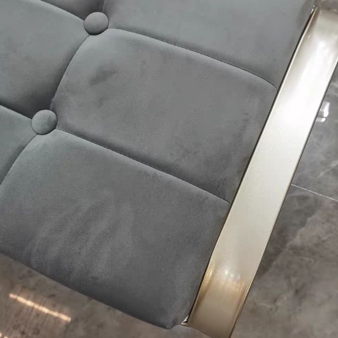 Modern Shoe Storage Bench Velvet Foam Bench with Legs for Living Room Clearhalo 'Benches' 'Chairs & Seating' 'furn' 'furn_benches' 'Furniture' 'Living Room Furniture' 1200x1200_62f7eb27-b1eb-431b-b4f6-e8080f0dd765