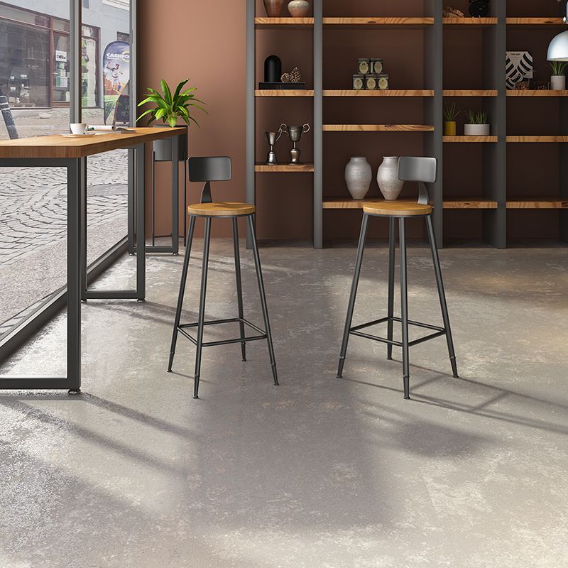 Contemporary Metal Solid Wood Barstool Indoor Bar Stool with Footrest Clearhalo 'Bar Furniture' 'Bar Stools' 'bar_stools' 'furn' 'furn_bar_stools' 'furniture_bar_stools' 'Kitchen & Dining Furniture' 'kitchen&dining_furn' 'kitchen' 'kitchen_furn' Furniture' 1200x1200_62f947c1-c4b8-4ab9-8e28-c8bec3c0d201