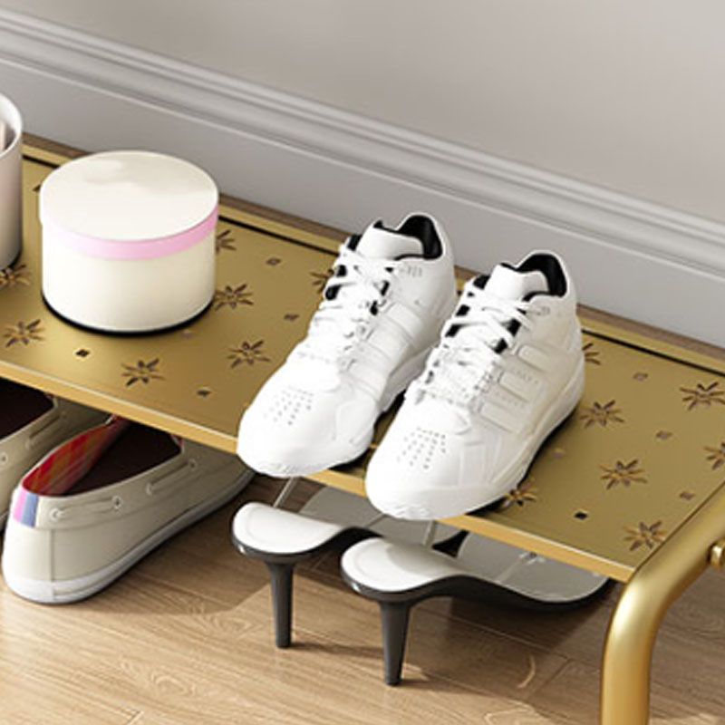 Modern Metal Coat Rack Hanging Rail and Lower Shelf Entryway Kit Clearhalo 'Entry & Mudroom Furniture' 'furn' 'furn_hall_tree_coat_racks' 'Furniture' 'Hall Trees & Coat Racks' 'hall_tree_coat_racks' 1200x1200_62f9bc0e-3f7f-40db-a661-5191cc840c6d