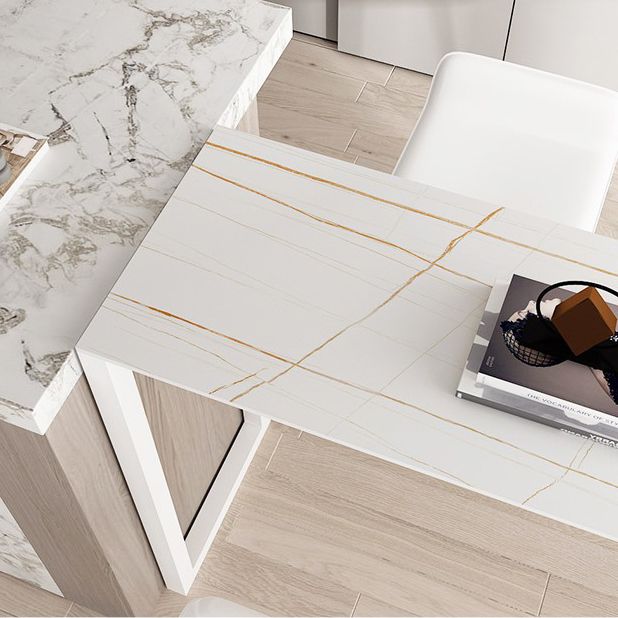 Moderne bartafel van gesinterd steen, eettafel voor keuken, woonkamer, koffiekamer