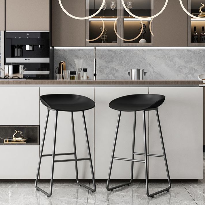 Modern Milk Tea Shop Footrest Barstool Matte Finish Plastic Stool Clearhalo 'Bar Furniture' 'Bar Stools' 'bar_stools' 'furn' 'furn_bar_stools' 'Furniture' 'furniture_bar_stools' 'Kitchen & Dining Furniture' 1200x1200_62fd3427-a43f-422a-847b-e0b6bce9ad91