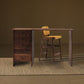 Modern Rectangle Wood Bar Table Wood Base with Lockers for Dining Room Clearhalo 'Bar Furniture' 'Bar Tables' 'bar_tables' 'furn' 'furn_bar_tables' 'Furniture' 'Kitchen & Dining Furniture' 1200x1200_6301b6ae-6c3f-4ca6-a5d9-1f2b69e612f2