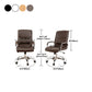 Modern Computer Faux Leather Chair Ergonomic Office Chair with Upholstered Clearhalo 'furn' 'furn_office_chair' 'Furniture' 'Office Chairs' 'Office Furniture' 'office_chair' 1200x1200_6301e17b-e230-43e6-9e3d-3edb70e7886e