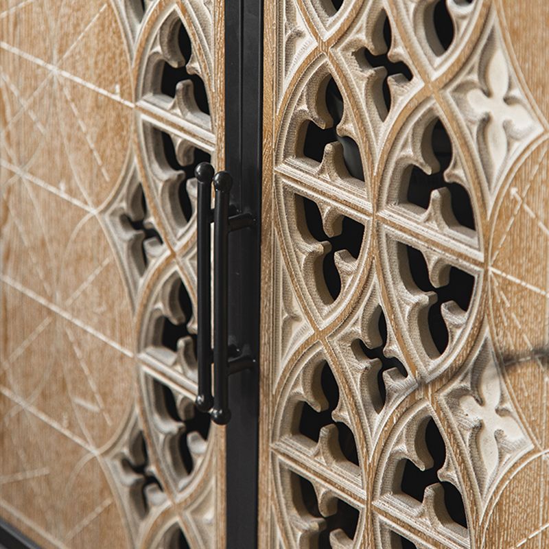 Rectangular Industrial Cabinet Metal and Wood Accent Chest in Natural Clearhalo 'Cabinets & Chests' 'cabinets_chests' 'furn' 'furn_cabinets_chests' 'Furniture' 'Living Room Furniture' 1200x1200_6301f8c6-846c-44a9-b68f-4f3c4e2351e4