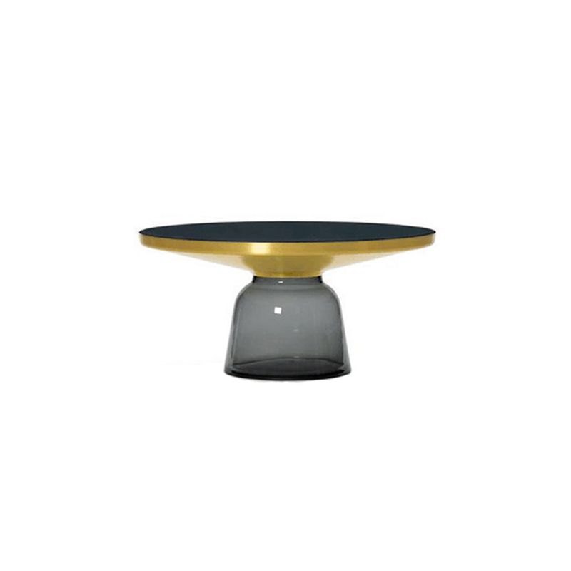 Contemporary Grey/Blue/Yellow/green/Purple Tempered Glass Round End Table Clearhalo 'Coffee & Accent Tables' 'End & Side Tables' 'end_side_table' 'end_side_tables' 'furn' 'furn_end_side_tables' 'Furniture' 'furniture_end_side_table' 'Living Room Furniture' 1200x1200_63023de0-7097-4636-ba97-453097786924