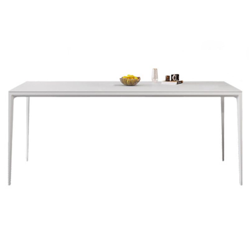 Modern Rectangle Dining Table Sintered Stone Dining Table with 4 White Legs Clearhalo ' dining_table' 'Dining Tables & Seating' 'Dining Tables' 'furn' 'furn_dining_table' 'Furniture' 'furniture_dining_table' 'Kitchen & Dining Furniture' 'kitchen&dining_furn' 'kitchen' 'kitchen_dining_table' 1200x1200_63027a9d-1270-40c3-942b-18c3ee5ba589