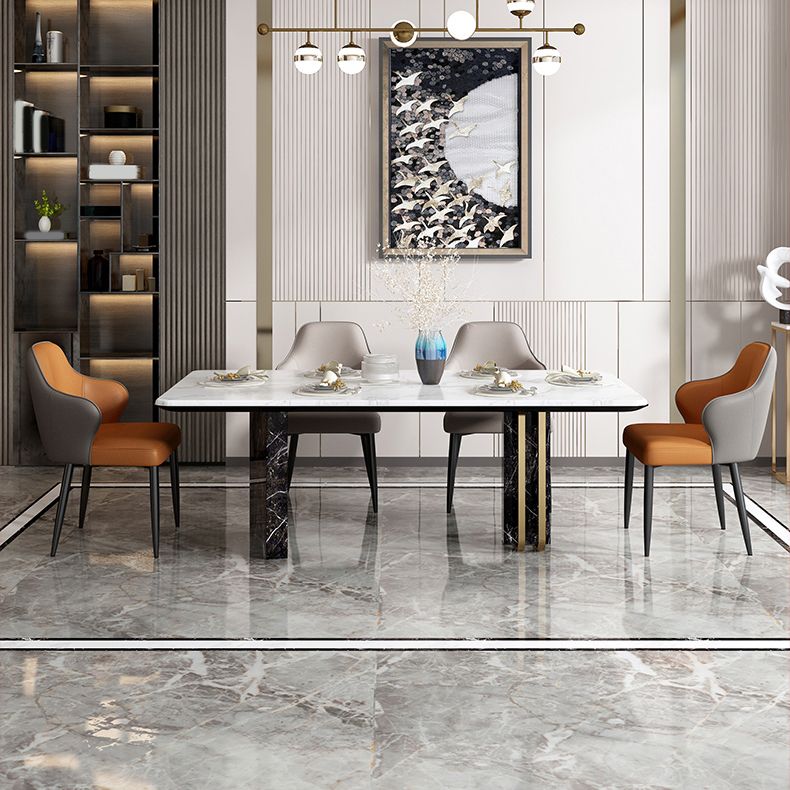 Contemporary Style Parsons Upholstered Dining Arm Chair for Home Clearhalo 'Dining Chairs' 'Dining Tables & Seating' 'dining_chair' 'furn' 'furn_dining_chair' 'Furniture' 'Kitchen & Dining Furniture' 1200x1200_6304c11c-6532-4d58-9c02-e5138e465b0b