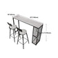 White Marble Kitchen Counter-height Pub Table Rectangle Bar Dining Table Clearhalo 'Bar Furniture' 'Bar Tables' 'bar_tables' 'furn' 'furn_bar_tables' 'Furniture' 'furniture_bar_tables' 'Kitchen & Dining Furniture' 'kitchen&dining_furn' 'kitchen' 1200x1200_63060bbf-2601-4472-8b81-2423fd857e1b