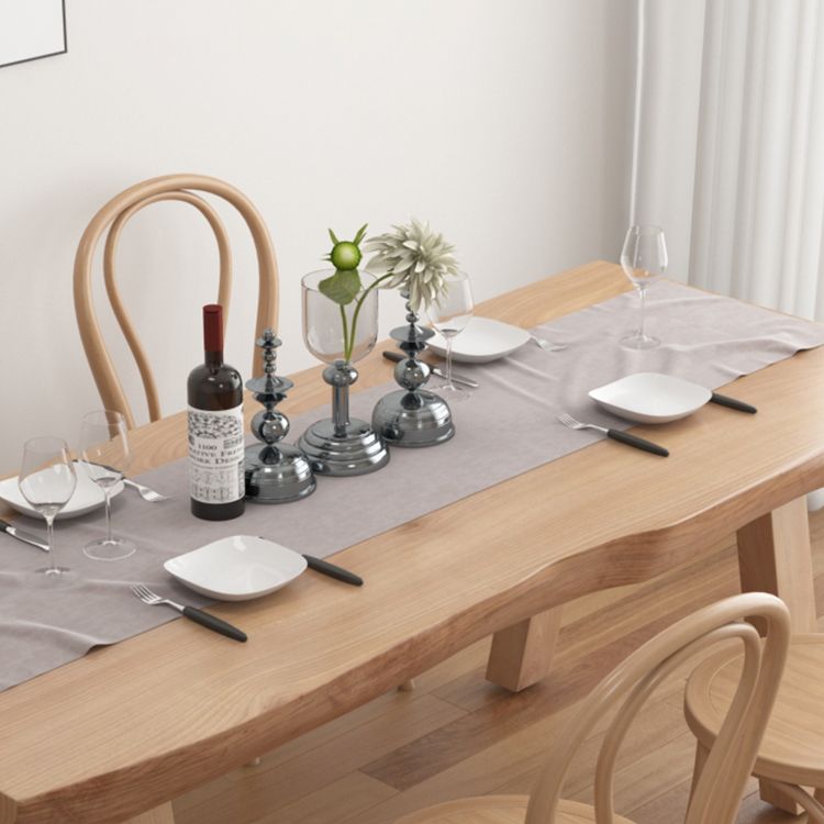 Living Room Solid Wood Top Table Modern Simple Table with 4 Legs Clearhalo 'Dining Tables & Seating' 'Dining Tables' 'dining_table' 'furn' 'furn_dining_table' 'Furniture' 'furniture_dining_table' 'Kitchen & Dining Furniture' 1200x1200_6306691d-95ed-426d-8a30-662ab9c62904