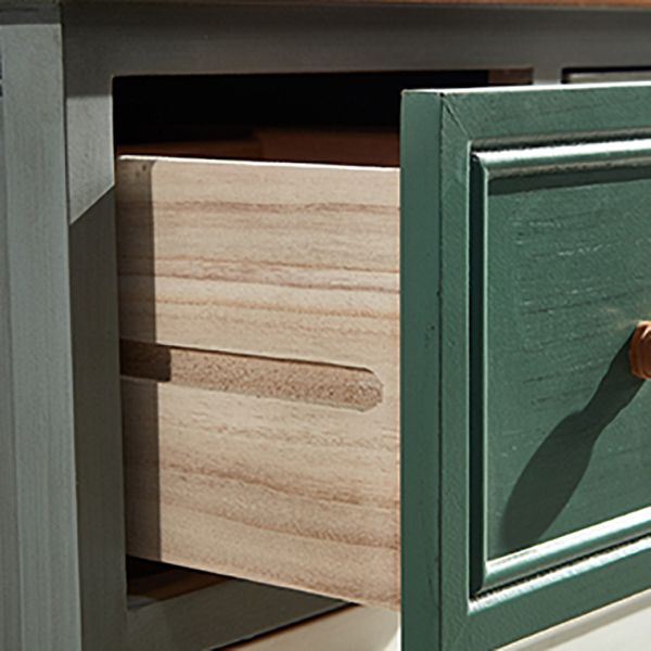 Coastal Dresser Solid Wood Storage Chest Dresser with Multi Drawers