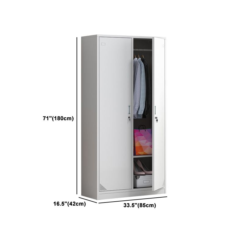 Armadio per armadio in metallo armadio contemporaneo incernierato