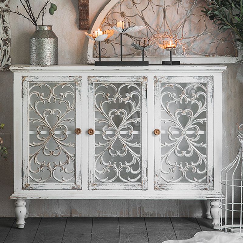 Tradizionale in legno in legno massiccio Porte in vetro armadio con le porte con porte