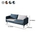 23.6" H Contemporary Faux Leather Square Arm Sofa for Living Room