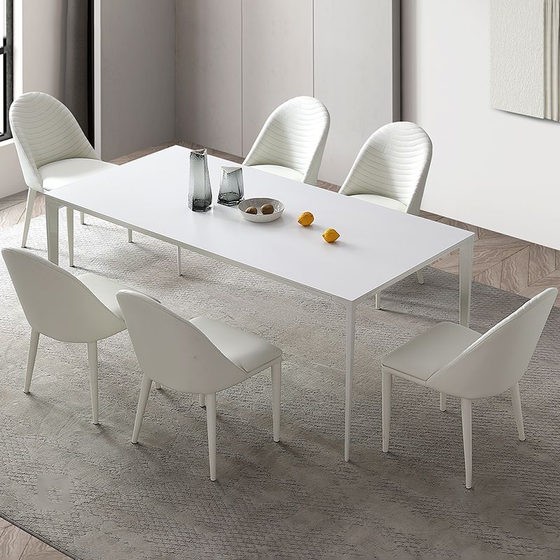 Contemporary 1/4/5/7 Pieces Dining Set Sintered Stone Dinette Furniture for Home Use Clearhalo 'Dining Room Sets' 'Dining Tables & Seating' 'dining_room_set' 'furn' 'furn_dining_room_set' 'Furniture' 'furniture_dining_room_set' 'Kitchen & Dining Furniture' 'kitchen&dining_furn' 'kitchen' 1200x1200_630b47e4-bc93-476f-972c-60b872f12b72