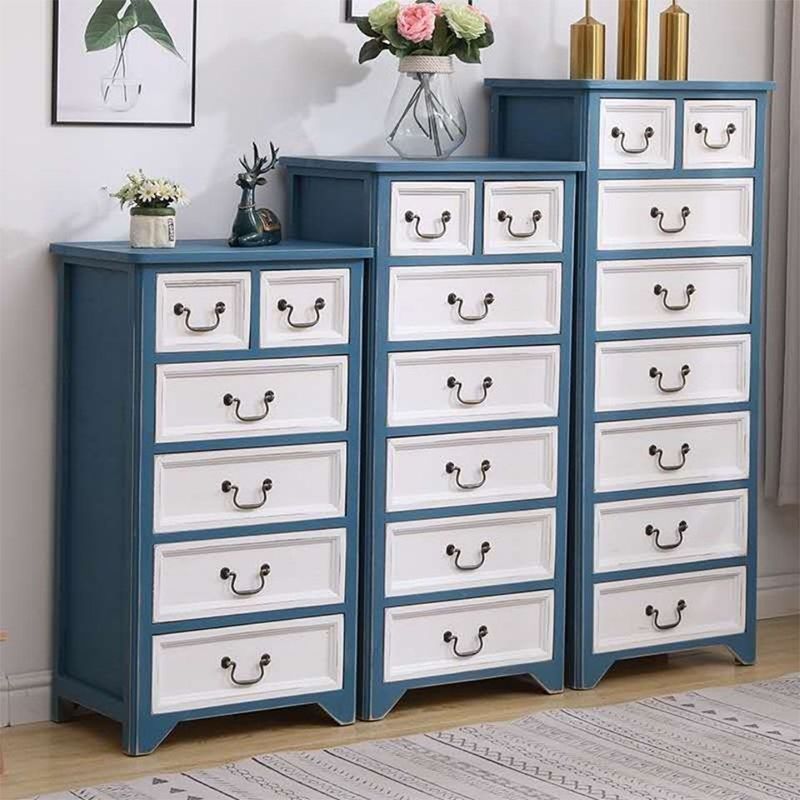 13.77" Wide Accent Chest with Drawers Mid-Century Modern Rectangle Chest