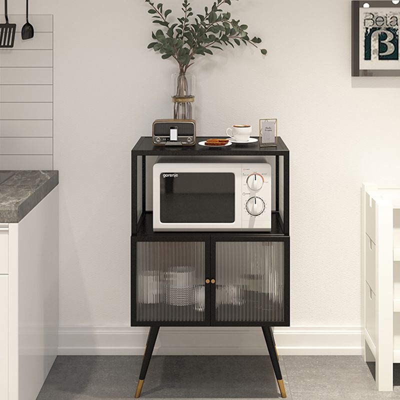 Contemporary Curio Cabinet Metal Glass Doors Display Stand for Dining Room Clearhalo 'Display & China Cabinets' 'display_china_cabinets' 'furn' 'furn_display_china_cabinets' 'Furniture' 'Kitchen & Dining Furniture' 1200x1200_630bf090-d753-4d68-87c6-73eb72da8513