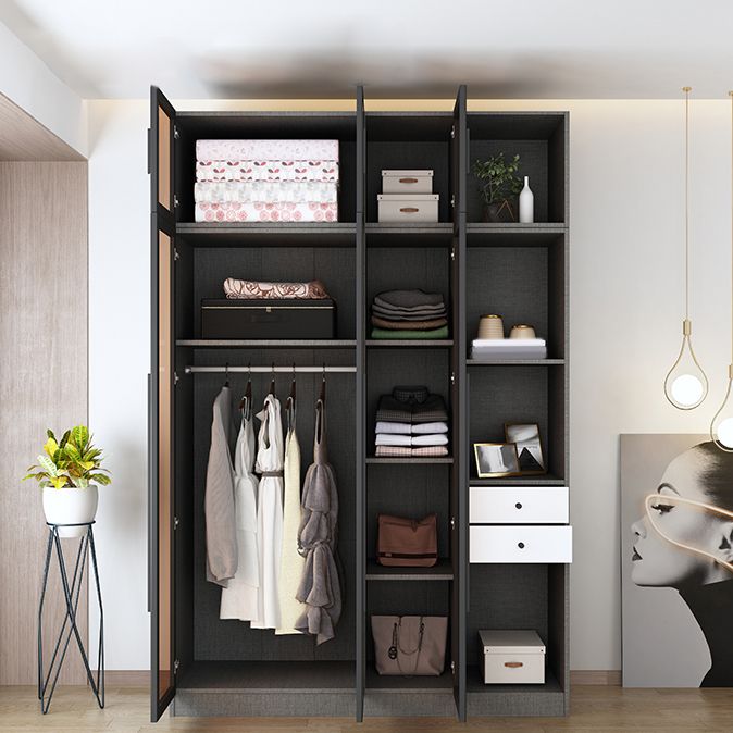 Gabinete de almacenamiento de estilo moderno para el gabinete de acabado con espejo en el hogar con puerta de vidrio