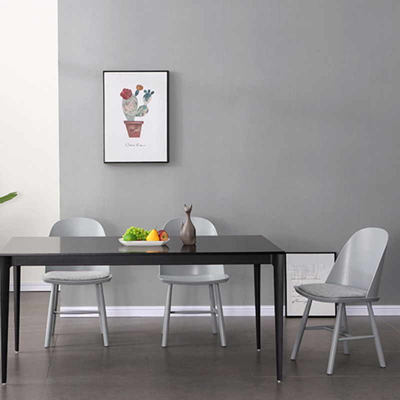 Glam Style Dining Chair Solid Wood Dining Room Side Chair with Wood Legs Clearhalo ' kitchen&dining_furn' 'Dining Chairs' 'Dining Tables & Seating' 'dining_chair' 'Furniture' 'furniture_dining_chair' 'Kitchen & Dining Furniture' 'kitchen' 1200x1200_630e4c3e-3f13-49b8-a823-682bff636cf7