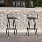 Contemporary Metal Leather Bar Stools Indoor Barstool with Iron Legs and Low Back,1 Piece Clearhalo 'Bar Furniture' 'Bar Stools' 'bar_stools' 'furn' 'furn_bar_stools' 'furniture_bar_stools' 'Kitchen & Dining Furniture' 'kitchen&dining_furn' 'kitchen' 'kitchen_furn' Furniture' 1200x1200_630e53d5-2561-4d71-96b9-433be5e405c7