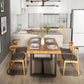 Rectangle Pine Wood Top Dining Table Set 1/5 Pieces Industrial Dinette Set for Home Clearhalo 'Dining Room Sets' 'Dining Tables & Seating' 'dining_room_set' 'furn' 'furn_dining_room_set' 'Furniture' 'Kitchen & Dining Furniture' 1200x1200_630e80eb-9e9e-4a56-820a-5feb5625cdd7