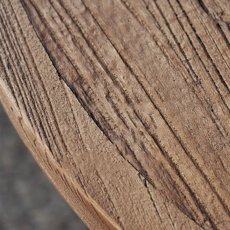 Mid-century Modern Cocktail Table Brown Elm Wood Top Metal Base Round/square Coffee Table Clearhalo 'Coffee & Accent Tables' 'Coffee Tables' 'coffee_tables' 'furn' 'furn_coffee_tables' 'Furniture' 'furniture_coffee_tables' 'Living Room Furniture' 1200x1200_63104498-7518-4429-afed-9c8e2e710ac0