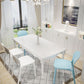 Nordic Backrest Stackable Chair with Acrylic Legs for Dining Room