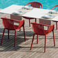 Scandinavian Dining Arm Chairs Plastic Slat Back Dining Armchair (Set of 4) Clearhalo ' kitchen&dining_furn' 'Dining Chairs' 'Dining Tables & Seating' 'dining_chair' 'furn' 'furn_dining_chair' 'Furniture' 'furniture_dining_chair' 'Kitchen & Dining Furniture' 'kitchen' 1200x1200_6311e14f-cffc-4202-9fd8-22909dbfc973