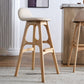 Ash Solid Wood Frame Armless Bar Stool Indoor Upholstered Bar Stool Clearhalo 'Bar Furniture' 'Bar Stools' 'bar_stools' 'furn' 'furn_bar_stools' 'Furniture' 'Kitchen & Dining Furniture' 1200x1200_6314f8ed-9c0b-4dbc-94c2-8dae6597a855