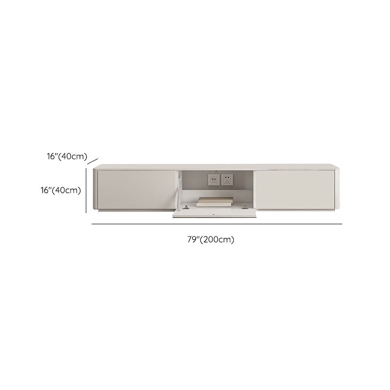 Faux Wood Media Console Contemporary White TV Stand Console with Drawers Clearhalo 'furn' 'furn_tv_stands_entertainment_centers' 'Furniture' 'Living Room Furniture' 'TV Stands & Entertainment Centers' 'TV Stands & Media Storage Furniture' 'tv_stands_entertainment_centers' 1200x1200_63186c70-8273-400a-a64f-23673b316fa6