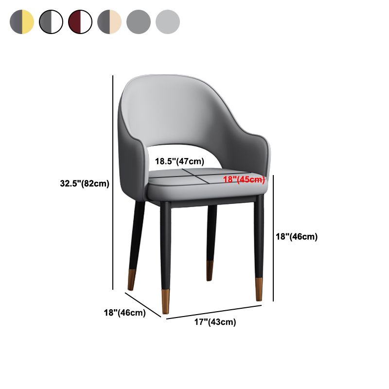 Silla de comedor de estilo contemporáneo silla de brazo con tapicería
