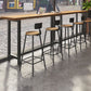 Wood Natural Bistro Accent Dining Table Modern Rectangle Footrest Pub Table Clearhalo 'Bar Furniture' 'Bar Tables' 'bar_tables' 'furn' 'furn_bar_tables' 'Furniture' 'furniture_bar_tables' 'Kitchen & Dining Furniture' 1200x1200_631ae43e-b51e-44a0-b5fa-6c078e9a5dcb
