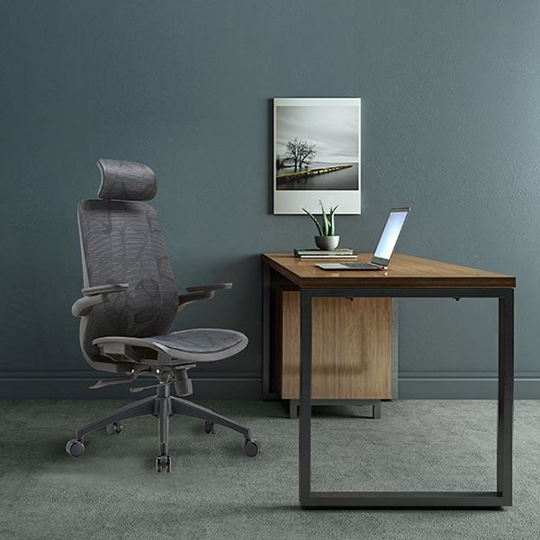 Adjustable High Back Office Chair Lumbar Support Contemporary Chair Clearhalo 'furn' 'furn_office_chair' 'Furniture' 'Office Chairs' 'Office Furniture' 'office_chair' 1200x1200_631ae9f7-d02c-4412-bb80-c2af1ed63b50