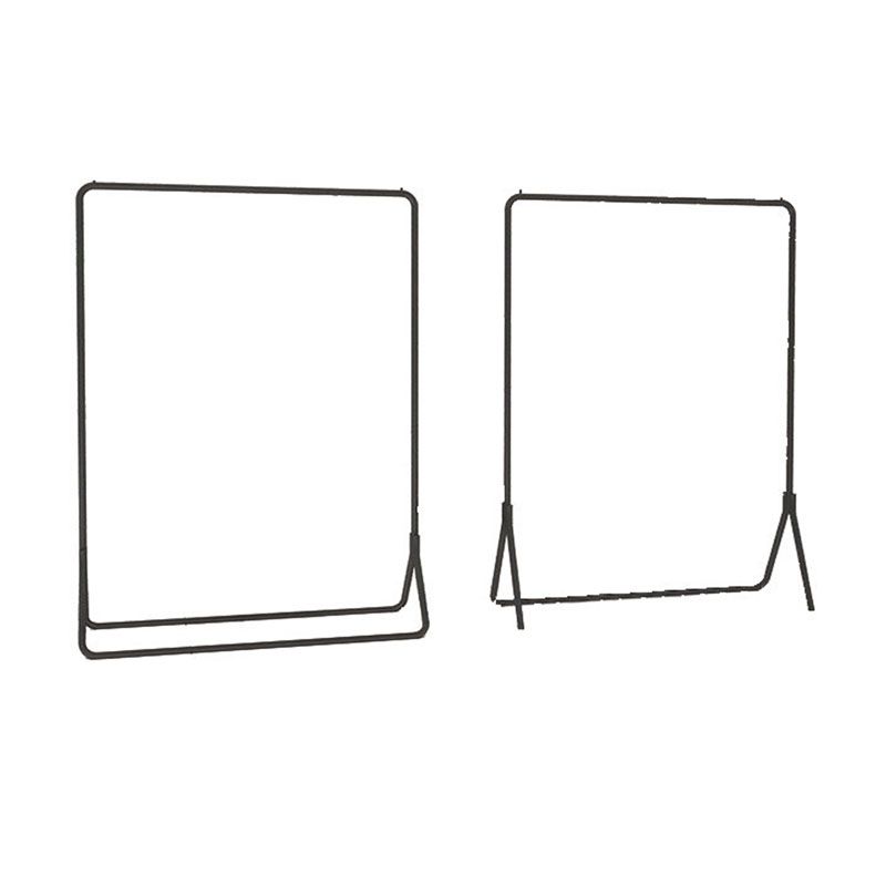 Kit de entrada de riel colgante contemporáneo de árbol de metal en negro