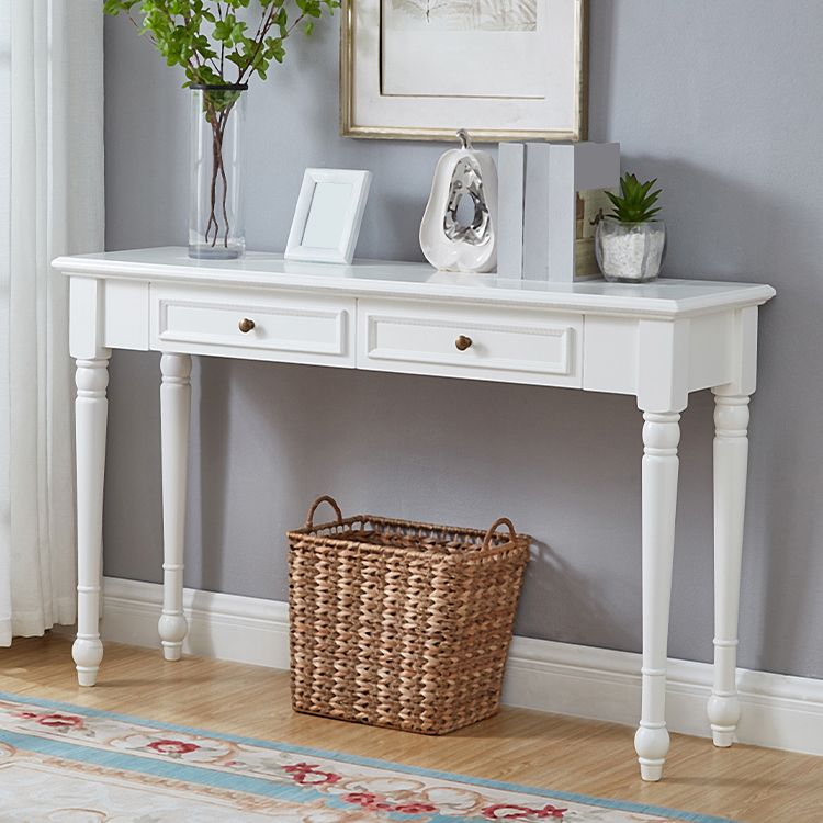 Tavolo da console rettangolare moderna tavolo di divano console in legno per casa