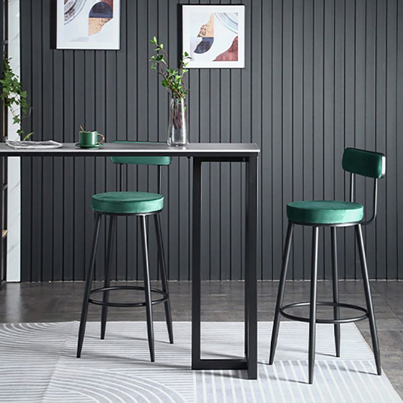 Stone Bar Table Modern Rectangle Bar Table with Double Pedestal Base for Kitchen Clearhalo 'Bar Furniture' 'Bar Tables' 'bar_tables' 'furn' 'furn_bar_tables' 'Furniture' 'furniture_bar_tables' 'Kitchen & Dining Furniture' 1200x1200_631c5ac8-7140-4adf-86b2-59437d559ef4