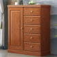 16" D Rubber Wood Storage Chest Bedroom Combo Dresser with 1 Door Clearhalo 'Bedroom Furniture' 'Dressers & Chests' 'dressers_chests' 'furn' 'furn_dressers_chests' 'Furniture' 1200x1200_631d95cb-f2b3-4a60-b660-26c92878b6fd
