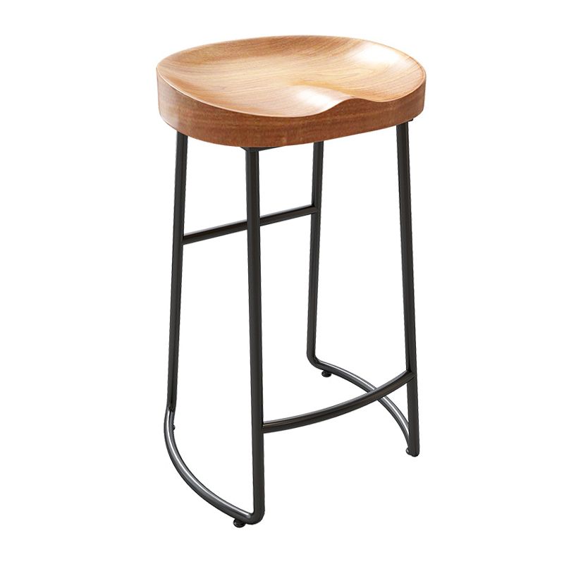 Industrielles rechteckiges Kneipentisch-Set, 1/4/7-teilig, Tresentisch aus Holz mit rückenfreien Hockern