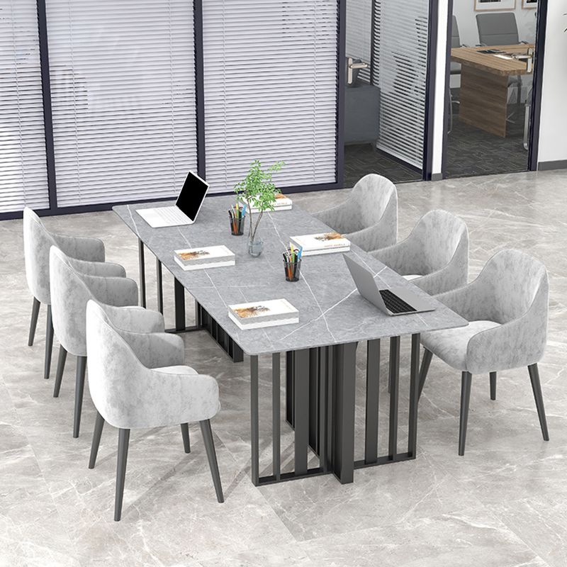 Industrial Rectangular Writing Desk Sintered Stone Office Desk for Office without Chair Clearhalo 'furn' 'furn_office_desk' 'Furniture' 'Office Desks' 'Office Furniture' 'office_desk' 1200x1200_6321ecf3-cbc8-411f-b67c-0c9dabbbeb9d