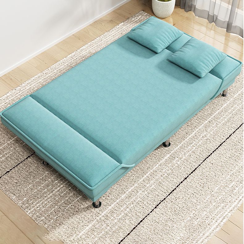 Contemporary Armless Convertible Sofa Linen Foldable Sofa for Apartment Clearhalo 'furn' 'furn_sofas' 'Furniture' 'Living Room Furniture' 'Sofa' 'sofas' 1200x1200_632457c5-e066-45f6-b9a3-91fa08dc41ee