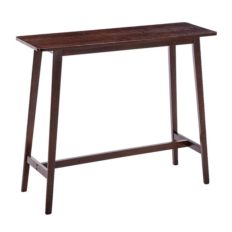 Moderner Bistro-Bartisch, rechteckiger Massivholz-Bartisch für Zuhause