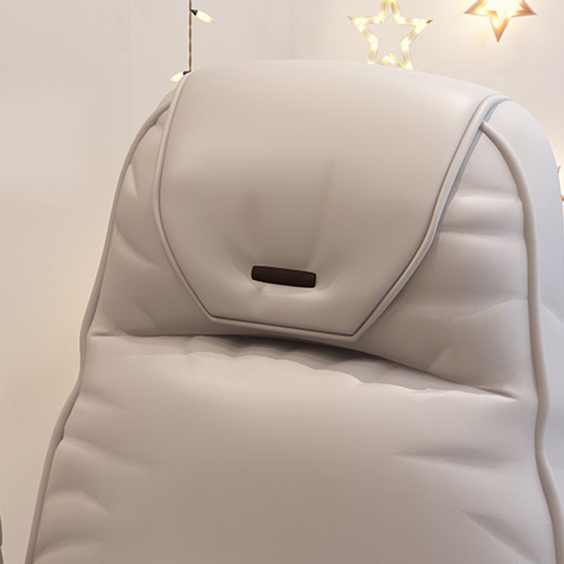 High Back Swivel Office Chair with Wheels White Frame Modern Ergonomic Task Chair Clearhalo 'furn' 'furn_office_chair' 'Furniture' 'furniture_office_chair' 'Office Chairs' 'Office Furniture' 'office_chair' 1200x1200_63278c62-9c03-41ef-b215-30db0bc91132