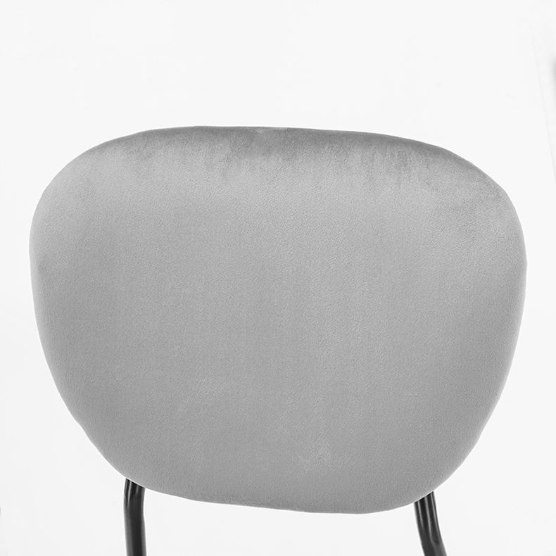 Upholstered Armless Side Chair Open Back Dining Chairs with Black Metal Legs Clearhalo ' kitchen&dining_furn' 'Dining Chairs' 'Dining Tables & Seating' 'dining_chair' 'furn' 'furn_dining_chair' 'Furniture' 'furniture_dining_chair' 'Kitchen & Dining Furniture' 'kitchen' 1200x1200_6327b9de-40a3-4c48-b601-1f16c66757e0