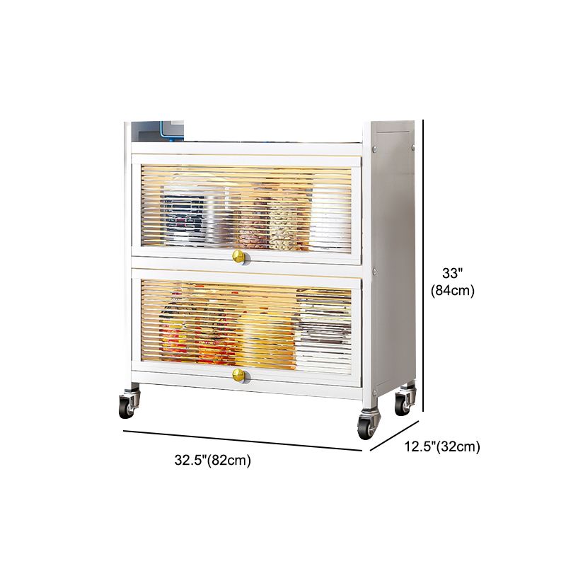 Plastic Door Iron Sideboard Modern Server Cabinet with Storage for Kitchen Clearhalo 'buffet_sideboard' 'Buffets & Sideboards' 'furn' 'furn_buffet_sideboard' 'Furniture' 'furniture_buffet_sideboard' 'Kitchen & Dining Furniture' 1200x1200_6327cd01-fdac-42a9-bf4b-ead59cd9ff08