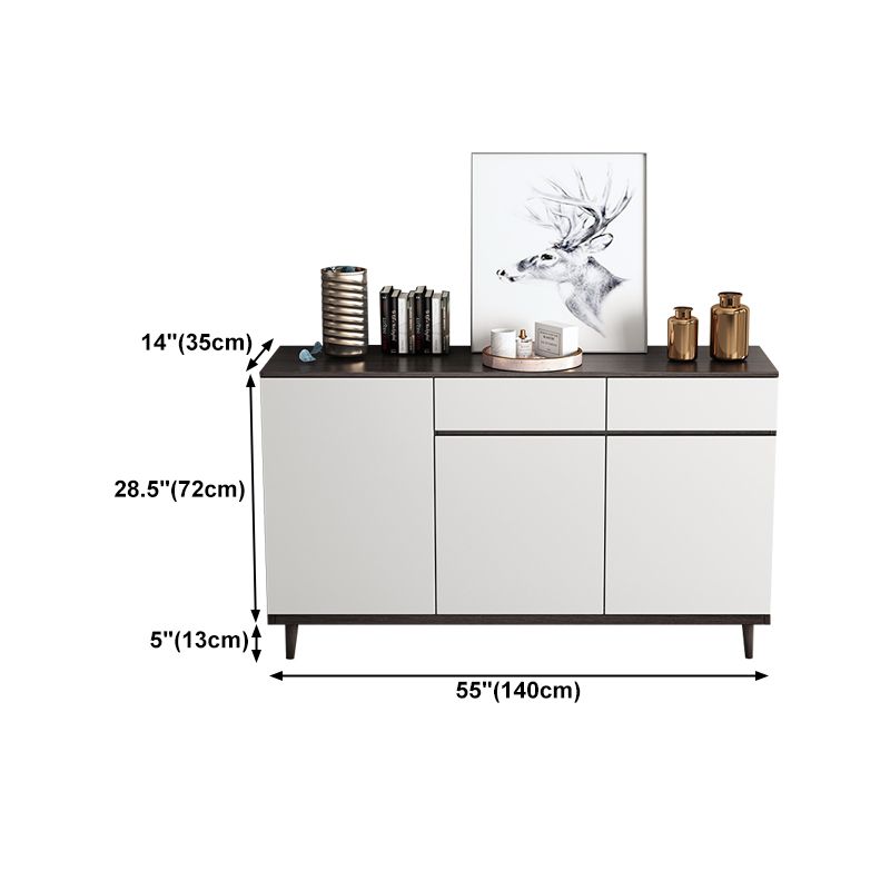 Contemporary Engineered Wood Sideboard Storage Sideboard for Dining Room Clearhalo 'buffet_sideboard' 'Buffets & Sideboards' 'furn' 'furn_buffet_sideboard' 'Furniture' 'furniture_buffet_sideboard' 'Kitchen & Dining Furniture' 1200x1200_6328bc54-e89e-442d-bdb9-f0f137282a89