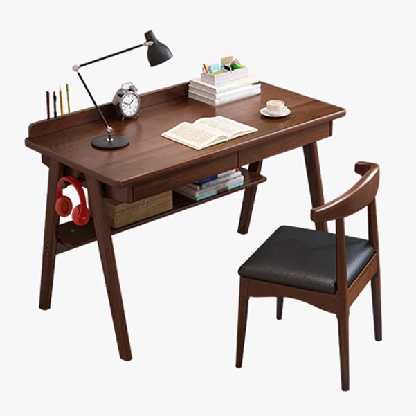 Modern Solid Wood Office Desk 2-drawer Rectangular Secretary Desk Clearhalo 'furn' 'furn_office_desk' 'Furniture' 'Office Desks' 'Office Furniture' 'office_desk' 1200x1200_63296886-ff6c-402e-8b56-22111e548abf