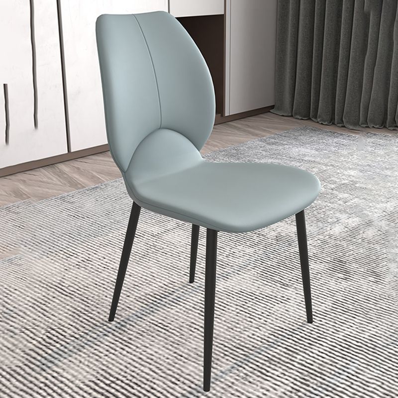 Contemporary Style Metal Dining Chairs Wingback Side Armless Chairs for Kitchen Clearhalo ' kitchen&dining_furn' 'Dining Chairs' 'Dining Tables & Seating' 'dining_chair' 'furn' 'furn_dining_chair' 'Furniture' 'furniture_dining_chair' 'Kitchen & Dining Furniture' 'kitchen' 1200x1200_632b0d7e-4ad6-47f2-89f7-a9fd3df9f180