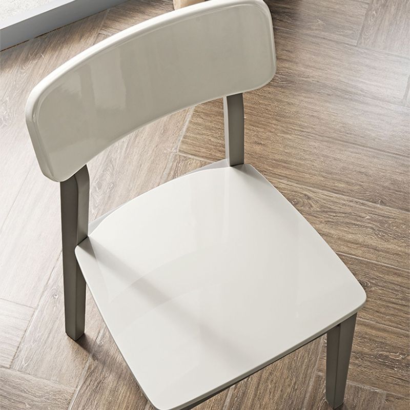 白い長方形のダイナーテーブルセット1/5ピースモダンなダイニングセット