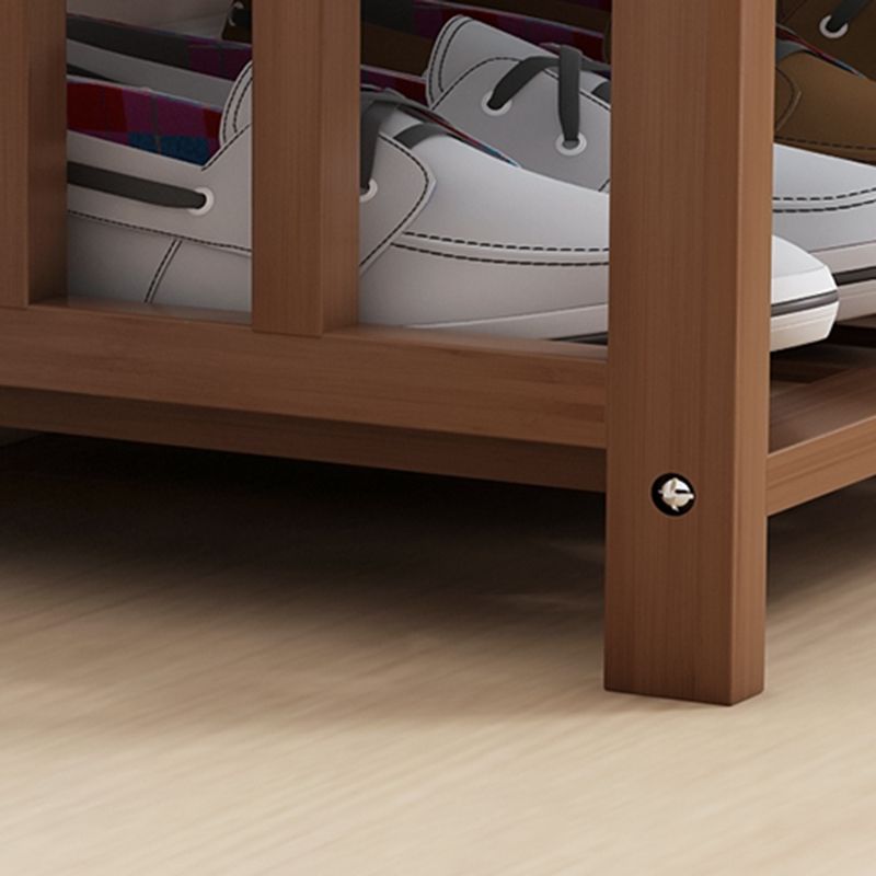 10.6"W Contemporary Entryway Bench Wood Cushioned Seating Bench Clearhalo 'Benches' 'Chairs & Seating' 'furn' 'furn_benches' 'Furniture' 'Living Room Furniture' 1200x1200_632f74c1-cd63-43bb-a026-d808871cde2b