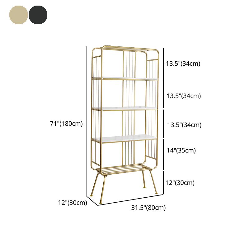 Scandinavian Iron Etagere Bookshelf Open Vertical Bookshelf for Bedroom Clearhalo 'Bookcases' 'furn' 'furn_bookcases' 'Furniture' 'furniture_bookcases' 'Office Furniture' 1200x1200_633020b8-5c88-4e7c-b370-788cc1deb35d